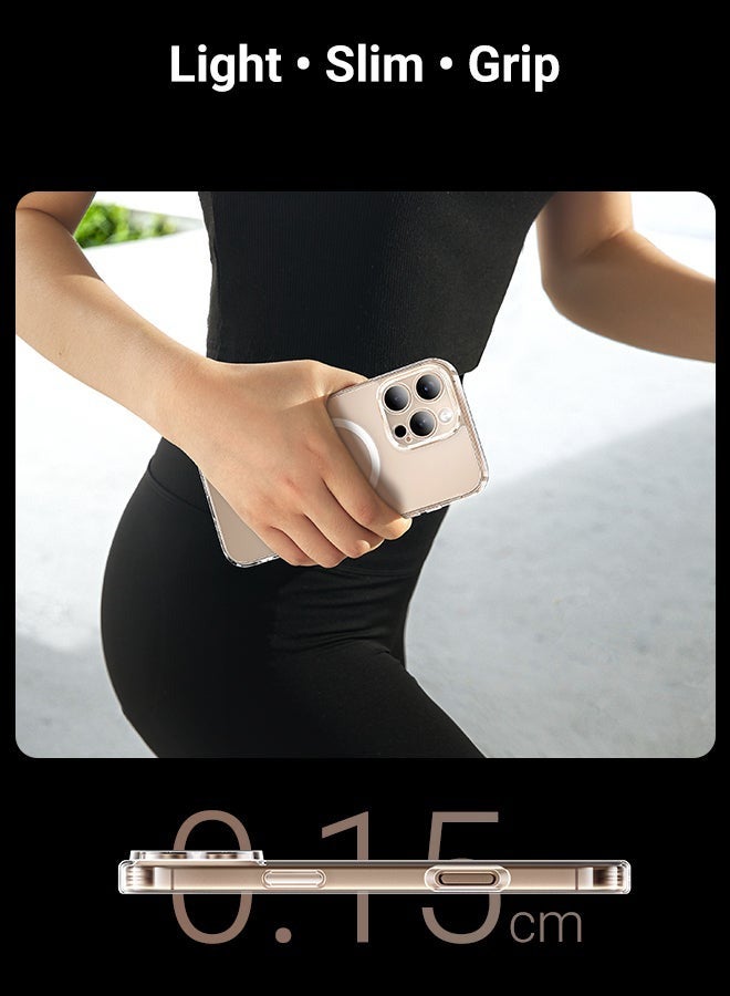 يوارب كينج الغطاء الخلفي الشفاف المضاد للخدوش المغناطيسي القوي لـ iPhone 16 Pro Max Case - Image 2