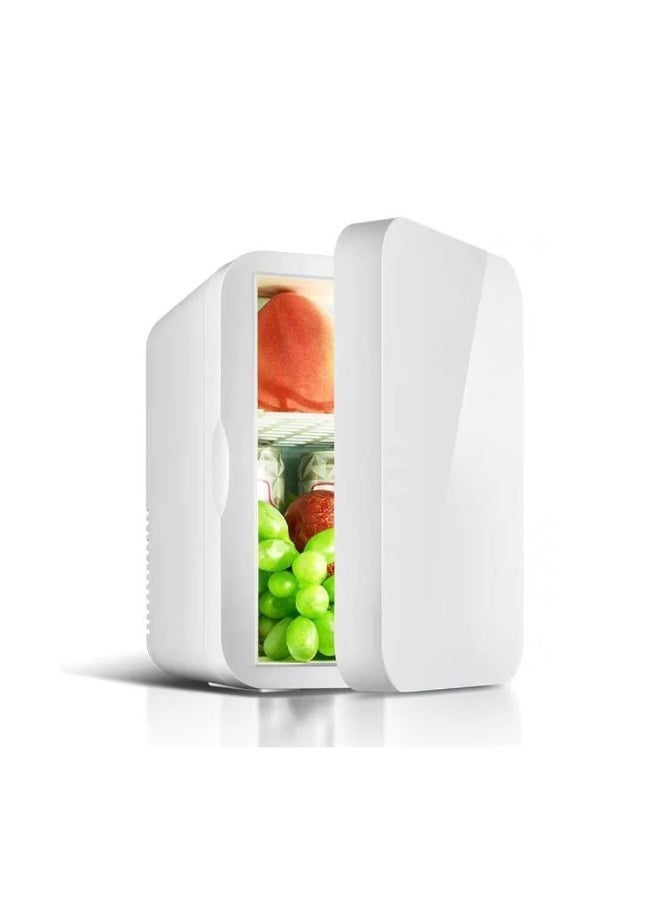 PEETTA Portable Mini Fridge, Compact Personal Refrigerator 10L, Cooling & Warming Function, Quiet Operation, Ideal for Bedroom, Office, Car & Travel - Image 1