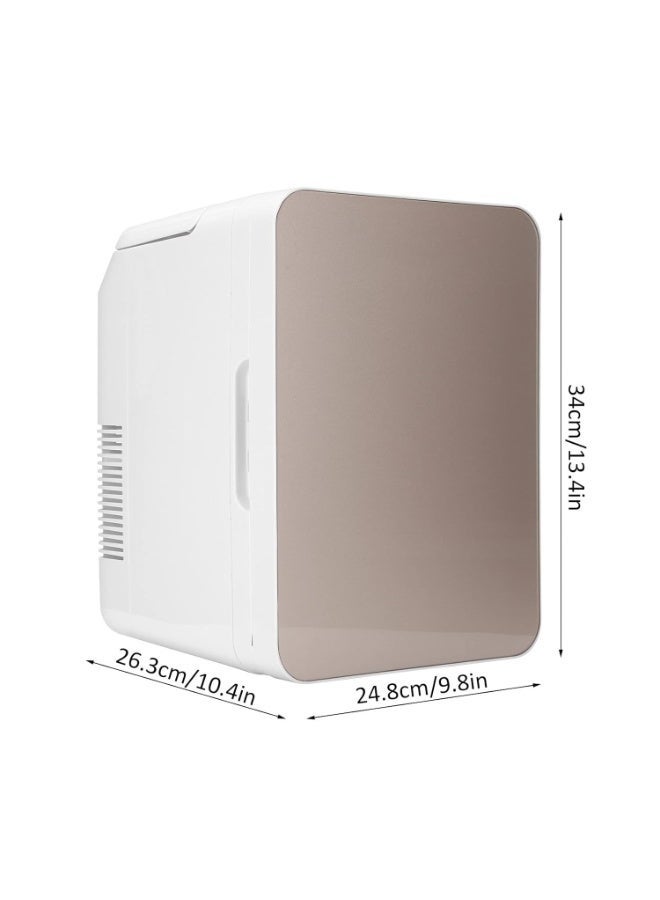 PEETTA Portable Mini Fridge, Compact Personal Refrigerator 10L, Cooling & Warming Function, Quiet Operation, Ideal for Bedroom, Office, Car & Travel - Image 4