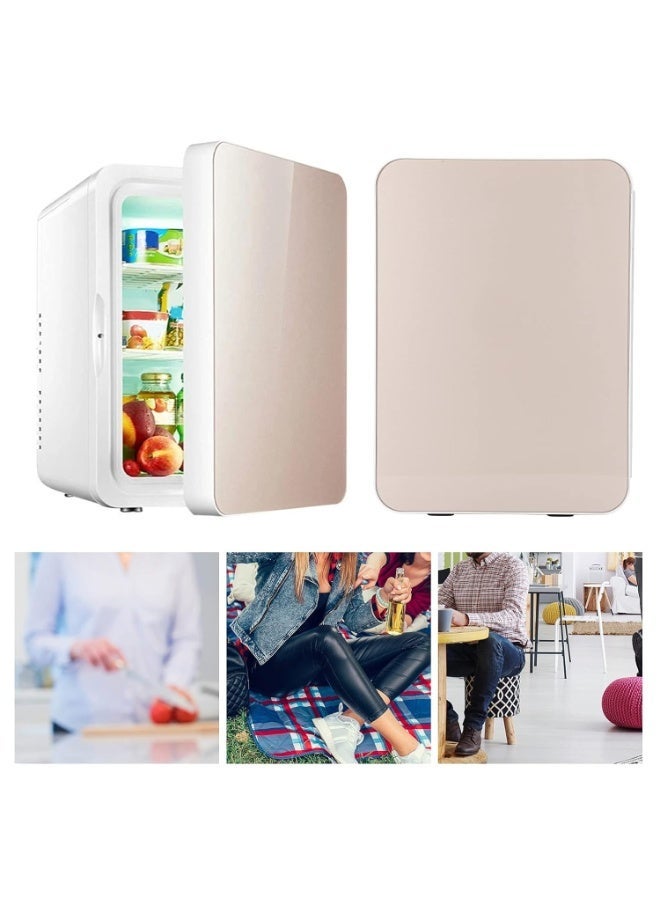 PEETTA Portable Mini Fridge, Compact Personal Refrigerator 10L, Cooling & Warming Function, Quiet Operation, Ideal for Bedroom, Office, Car & Travel - Image 3