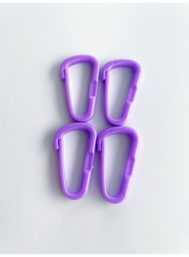 Loquat 215mm Tadpole Self-locking Charging Cable Tie Storage With DIY Keychain Jewelry Blind Box Trendy Pendant-Color:Purple Keychain - Image 1