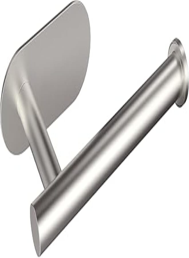 Adhesive Toilet Paper Holder Brushed Nickel Toilet Paper Holder Stainless Steel Toilet Paper Holder for Bathroom, Wall Mounted Toilet Paper Holder (1 Pack)
