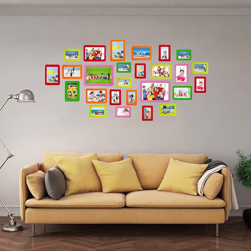 6pcs Photo Frame Stickers Magnetic Picture Frame Refrigerator Photo Holder - Image 2