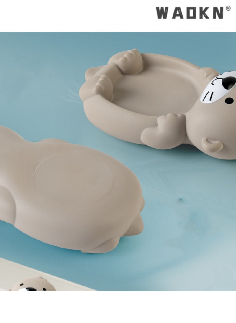 WAOKN Children's Bathing Floating Animals, Otter Shaped Water Toys, Ideal for Infants and Toddlers, Fun and Safe Bathtub Playset, Perfect for Encouraging Bath Time Enjoyment, 18 Months and Older  - Image 3