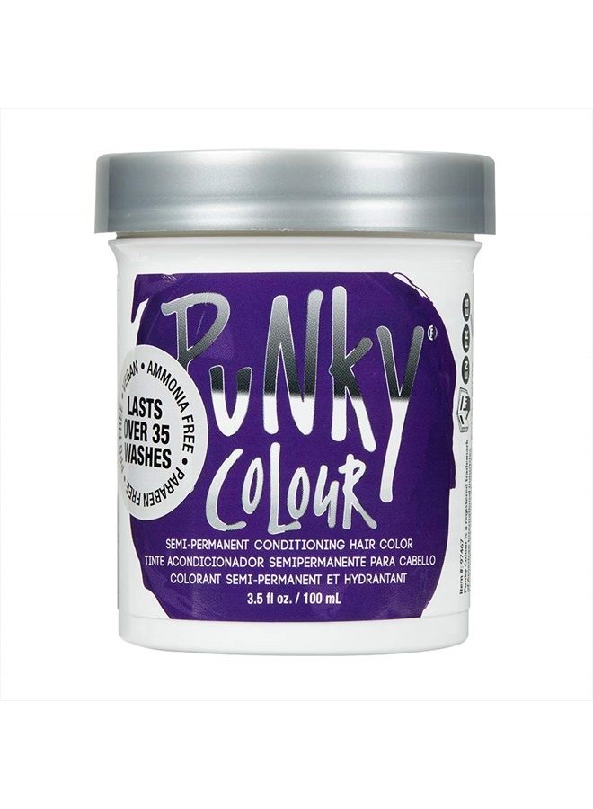 Punky Plum Semi Permanent Conditioning Hair Color, Vegan, PPD and Paraben Free, lasts up to 35 washes, 3.5oz - Image 1