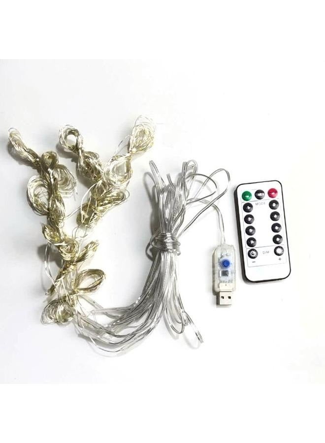 يونج شنج خيوط لستائر النوافذ 3*1 متر - أضواء خرافية معلقة لغرفة النوم والجدار والنوافذ، أضواء متلألئة لخلفية حفل الزفاف والفناء والشرفة - Image 2