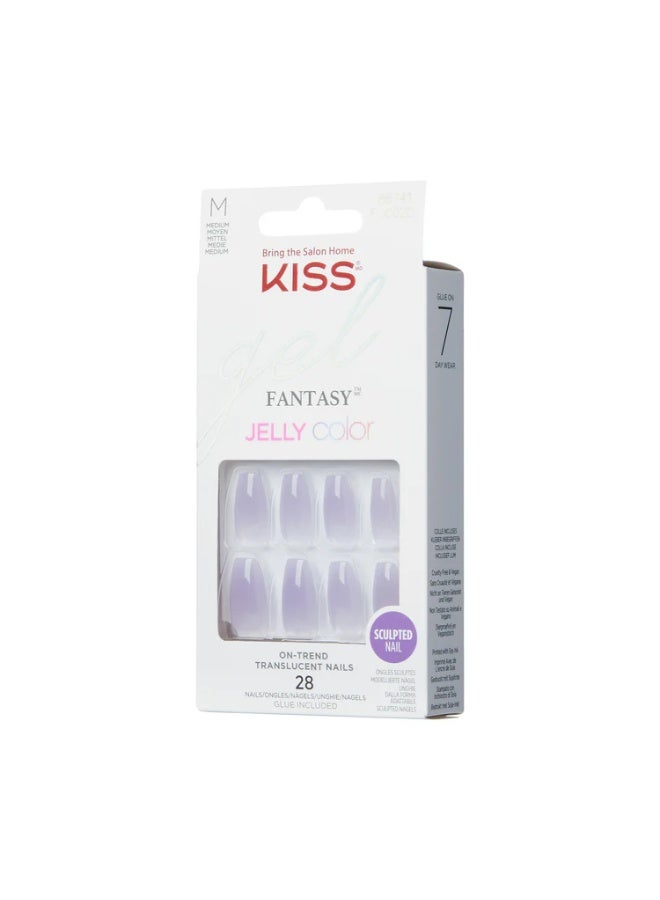 KISS GEL FANTASY 28 nails Jelly Color (M) - Image 1