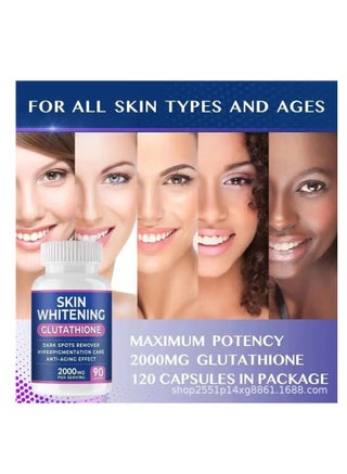 glutathione whitening pills 120 capsules 2000mg glutathione WelnessWays SKIN 90 2000 Mg Effective Skin Lightening Supplement Anti-aging Antioxidant | Best Price KSA MERCH:BFCM 2025 Kalo Naturian rutin konsumsi Coffee Type:Medium Air Roast