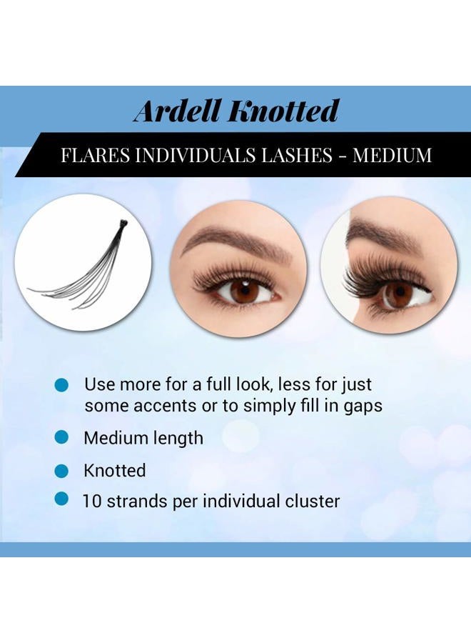 ARDELL False Eyelashes Long Black, DIY Lash Clusters, Eyelash Extension Kit, 4 Pack - Image 3