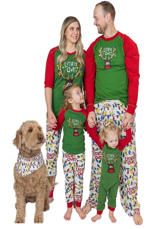 Lazy One Lights Out Matching Family Christmas Pajamas, Matching Christmas PJs for Family, Adult, Teen, Kid, and Baby Pajamas - Image 1