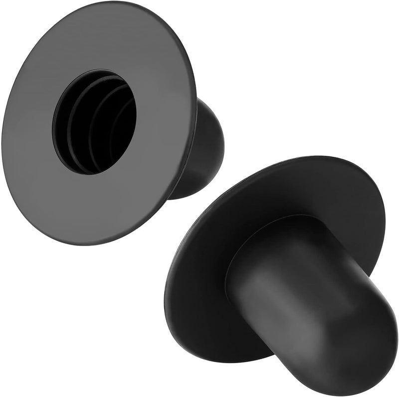 Bigmeta 2 Pcs Pool Pump Filter Hole Plugs for Above Ground Pool, Compatible with Intex Coleman Bestway Pools(Black) - Image 1