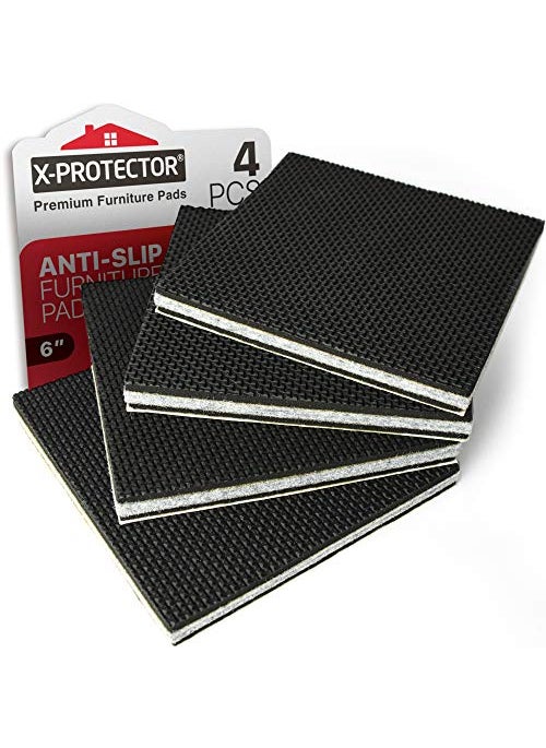 X-Protector XPROTECTOR Non Slip Furniture Pads  4 PCS Premium Furniture Grippers 6 Best SelfAdhesive Rubber Feet Furniture Feet  Ideal Non Skid Furniture Pad Floor Protectors  Keep Furniture in Place 
