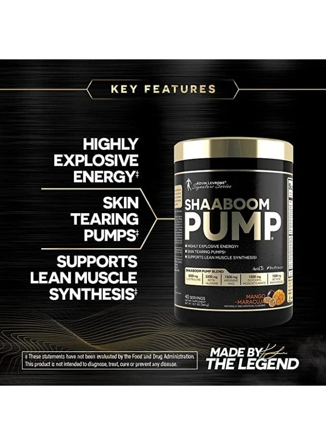 كيفين ليفرون كيفن ليفرون شابوم بامب مكمل غذائي قبل التمرين، 44 حصة، 385 غرام (بنكهة البرتقال) - Image 3