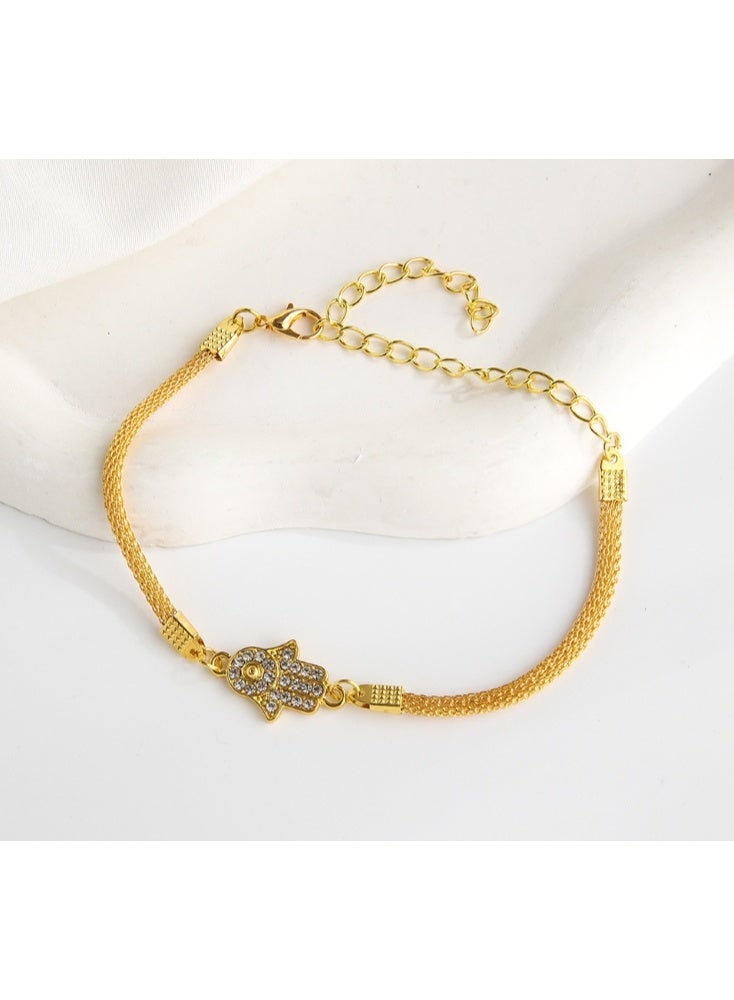 Women's Gold-Plated Anklets, Charm Anklet Women Adjustable Anklet - Image 3