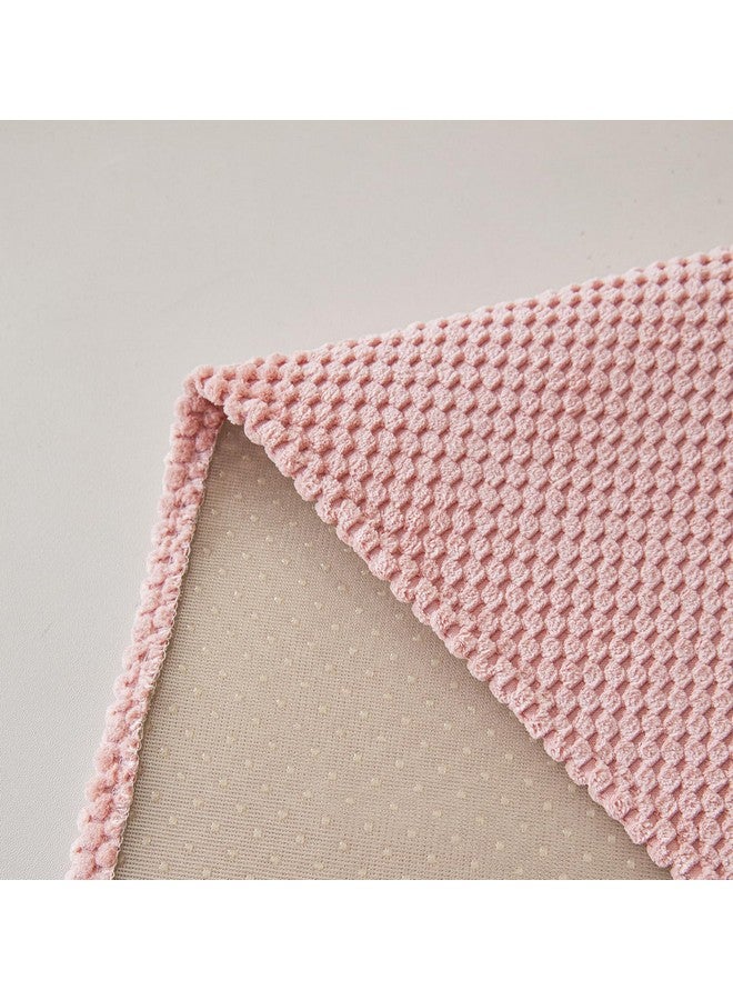 House of Quirk velvet Sofa Covers Corduroy French Style Sofa Furniture Protector 1/2/3/4 Seater Sofa Cover Anti-Slip Sofa Slipcover (One Seater, Peach, 70x70cm) - Image 5