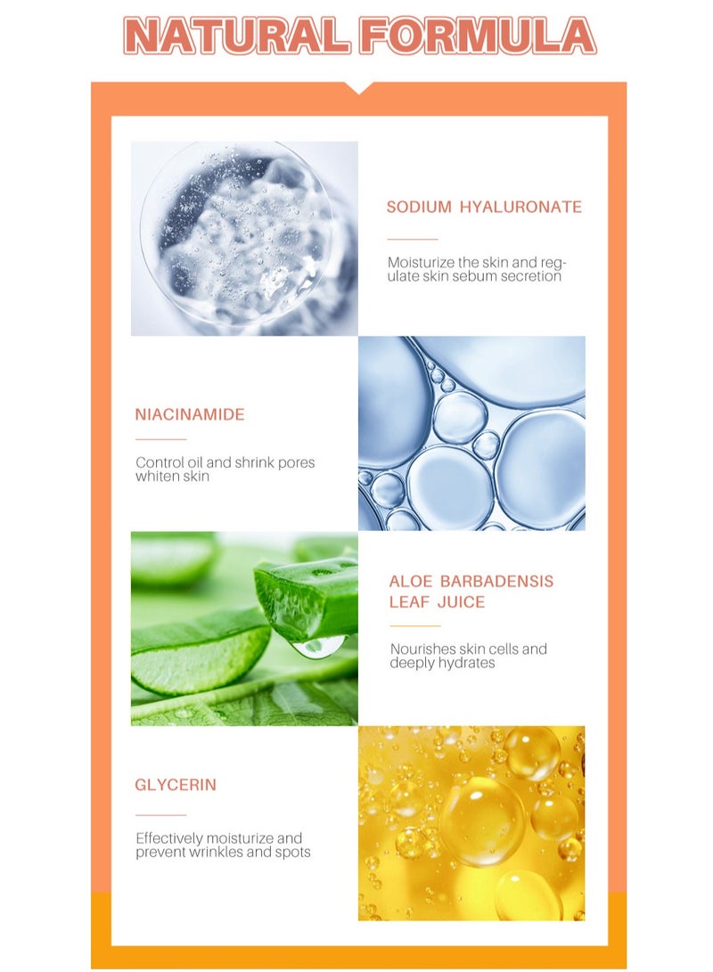 Lanthome Glutathione Serum, Glutathione White Serum, Enriched with Glutathione Vitamin C& Kojic Acid, Hydrating Moisturizing Brightening Skin Reduces Fine Lines & Wrinkles, Dark Spot Remover Face Serum - Image 5
