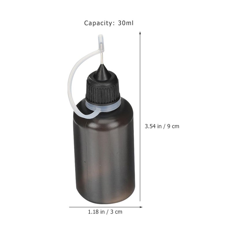 30ml Plastic Needle Tip Squeeze Bottles 20 Pack Precision Glue Applicator for Paint Oil Craft Liquids - Image 3