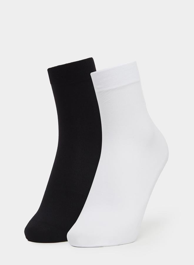Styli Set of 2 - Solid Crew Socks - Image 1