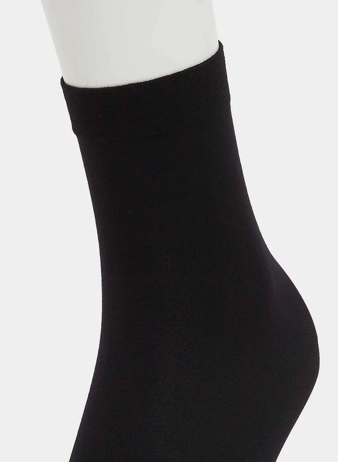 Styli Styli Set of 2 - Solid Crew Socks