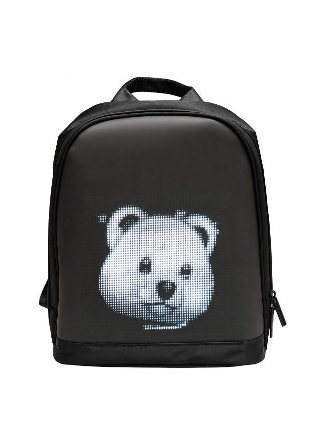 CRONY R1 LED Display Backpack, Customizable Programmable Smart Light-Up Digital Screen, Waterproof Oxford Cloth, USB Charging Port, Anti-Theft Zipper, Soft Back Contoured Panel for Motorcycle, Cycling, Travel, School - Image 1