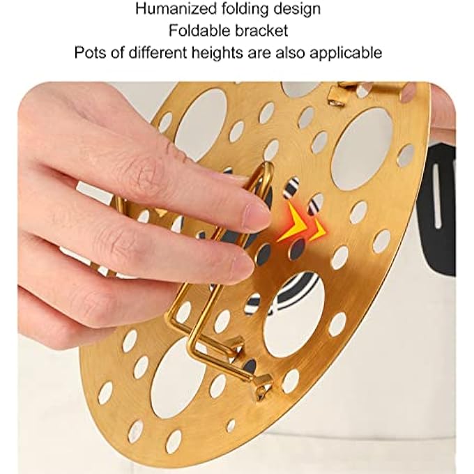 رف تبخير من الفولاذ المقاوم للصدأ متعدد الوظائف قابل للطي رف تبخير الزلابية رف تبخير البيض أداة 2 2 2 - Image 5