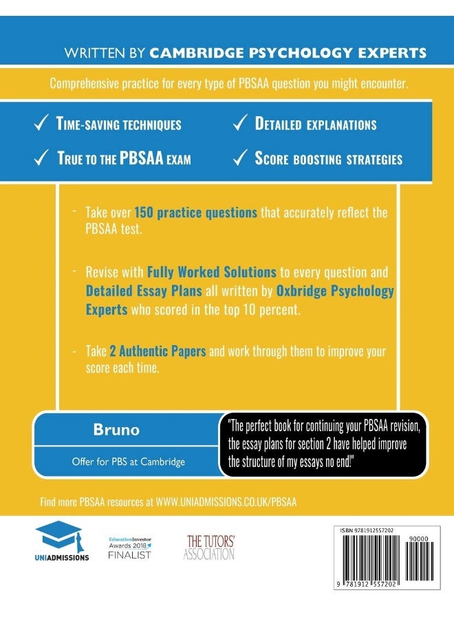 PBSAA Practice Papers: 2 Full Mock Papers, Over 150 Questions in the style of the PBSAA, Detailed Worked Solutions for Every Question, Detailed Essay Plans, Psycological and Behavioural Sciences Ad...  - Image 2