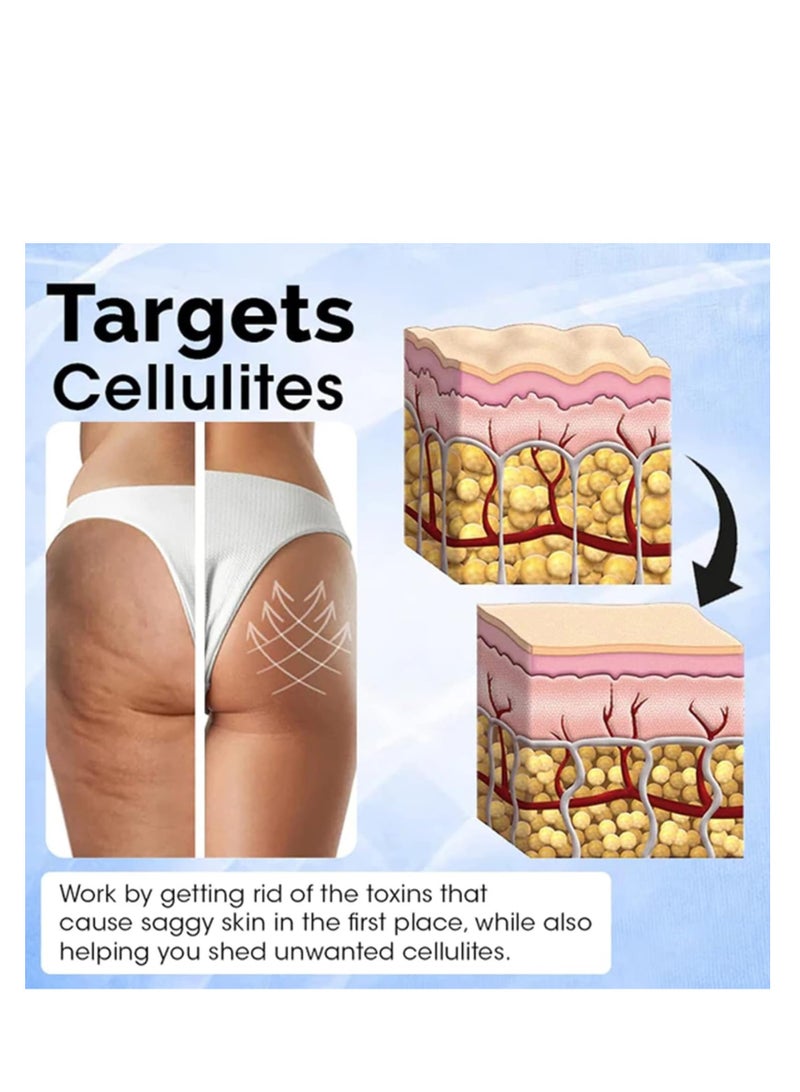 Collagen Essence Firming Patches for Legs - Tightening and Lifting Tape to Reduce Fine Lines and Wrinkles, Anti-Cellulite Skin Firming Stickers (30 Pcs) - Image 3