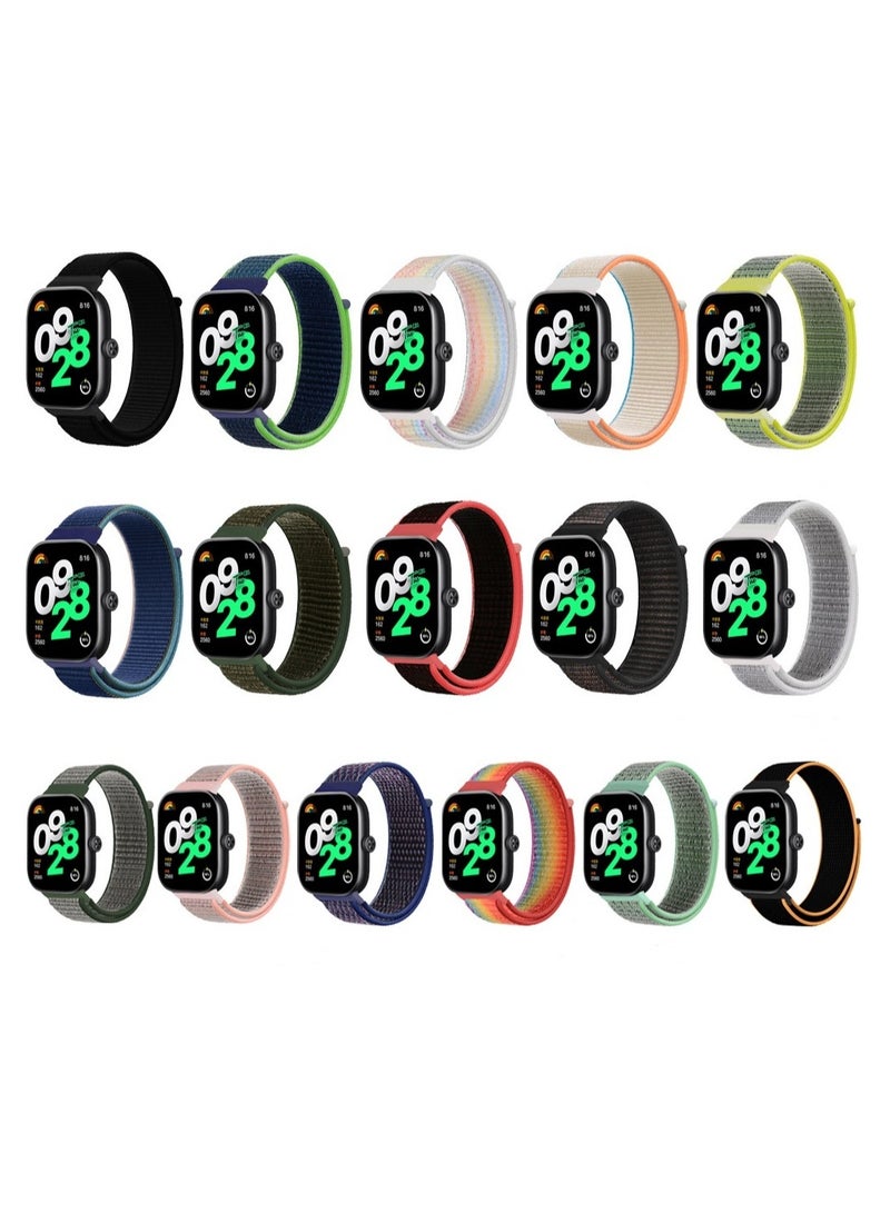 Nylon Strap Compatible with Redmi Watch 5/4,Xiaomi Mi Band 9 Pro/8 Pro Soft Adjustable Band for Men and Women,Black - Image 4