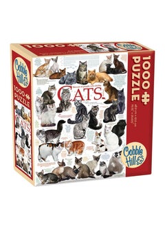 Cobble Hill Jigsaw Puzzle 1000 Piece- Cat Quotes  - Image 1