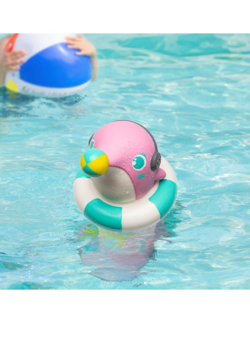 general Pool Desire Floating Chlorine Dispenser for Chemical Tablets, Fits 1ft and 3ft Edge, Bromine Stand, Pink Dolphin - Image 5