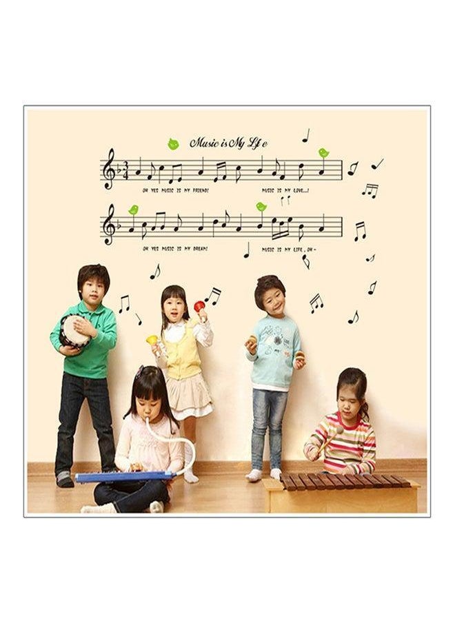 DaDa Home Music Design Removable Wall Sticker Black/Green  - Image 3