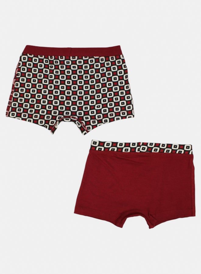 جونيور شورت بوكسر مائل للأحمر (عبوة من قطعتين) - Image 2