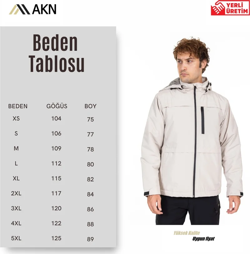Akıncılar Outdoor Akincilar Outdoor 141 Thermal Cold Climate Jacket-Stone