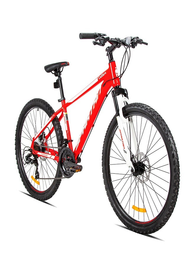 Spartan Calibre Hardtail 26-Inch Mountain Bike | 26 Inch Wheel Size | 21 Speed Shimano Gears | Red Color - Image 3