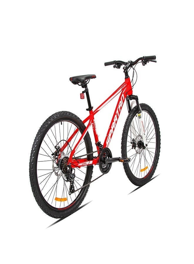 Spartan Calibre Hardtail 26-Inch Mountain Bike | 26 Inch Wheel Size | 21 Speed Shimano Gears | Red Color - Image 2