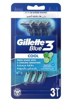 Gillette Gillette Blue 3 Cool Men’s Disposable Razor 3 Count  - Image 1