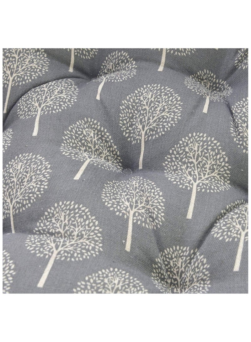 Anna Comfortable Home Office Cotton Linen Breathable Round Chair Cushion - Image 5