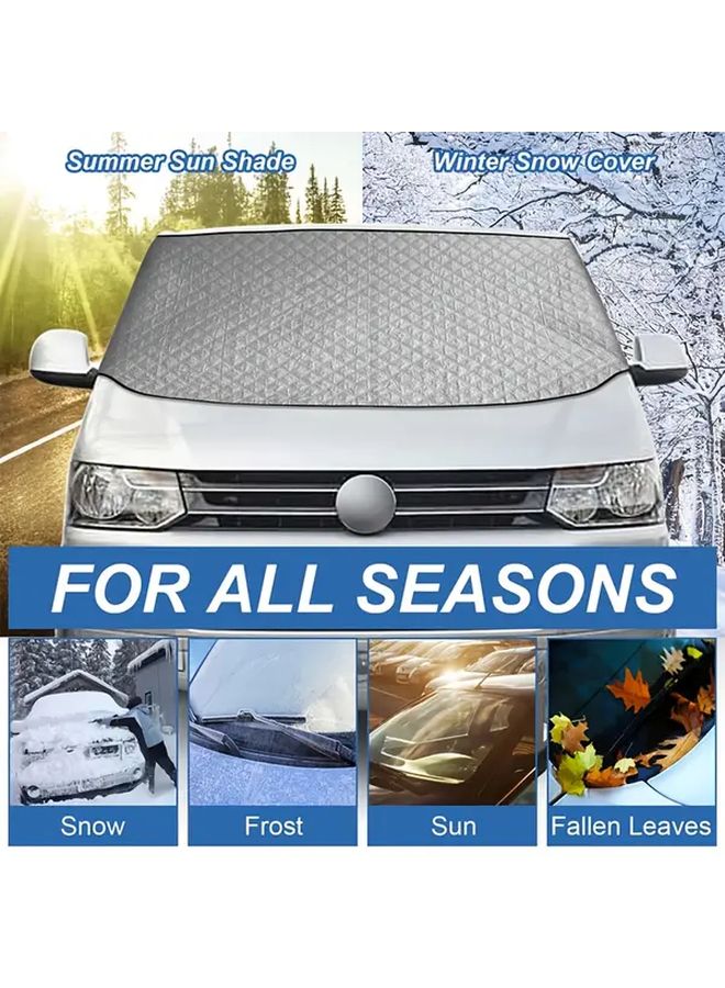 Sunshade Cover For Volkwagen VW Transporter T5 RV Windshield All Season UV Protection Heat Glare Reduction 1 Set - Image 3