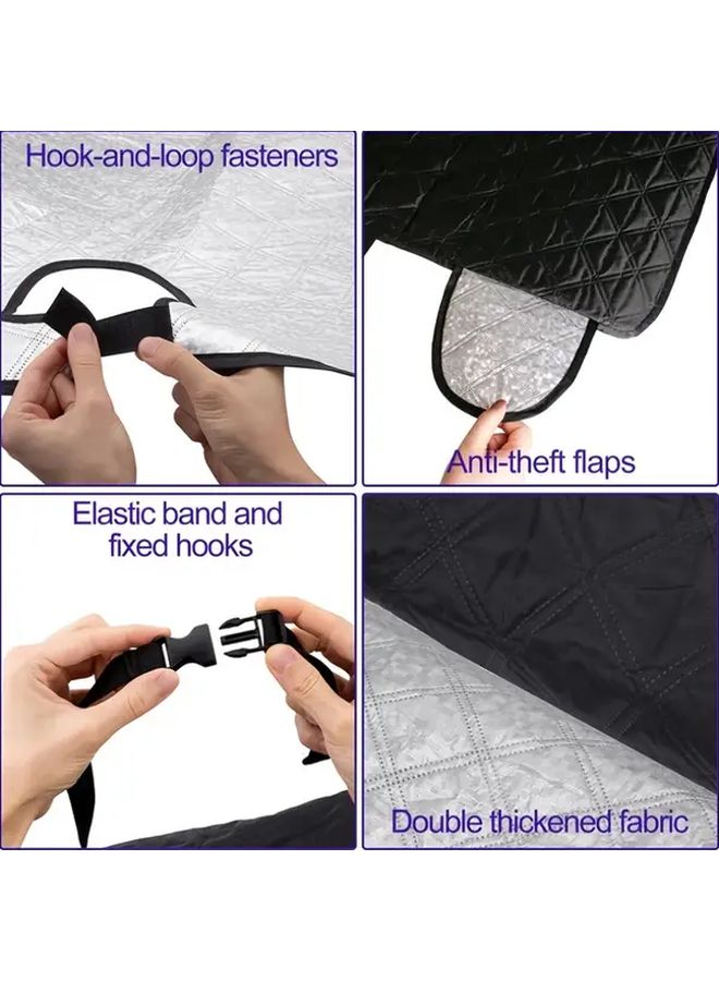 Sunshade Cover For Volkwagen VW Transporter T5 RV Windshield All Season UV Protection Heat Glare Reduction 1 Set - Image 5