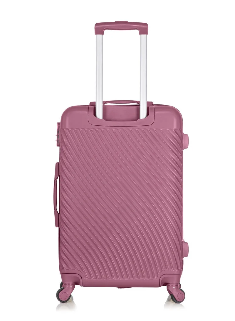 SENATOR Maroon Hard Case Suitcases Trolley Luggage Set For Unisex ABS Lightweight Travel Bags with 4 Spinner Wheels KH1065 Maroon  | Best Price UAE