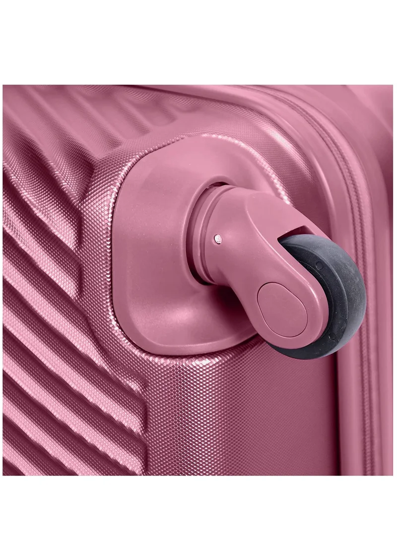 SENATOR Hard Case Suitcases Trolley Luggage Set For Unisex ABS Lightweight Travel Bags with 4 Spinner Wheels KH1065 Maroon