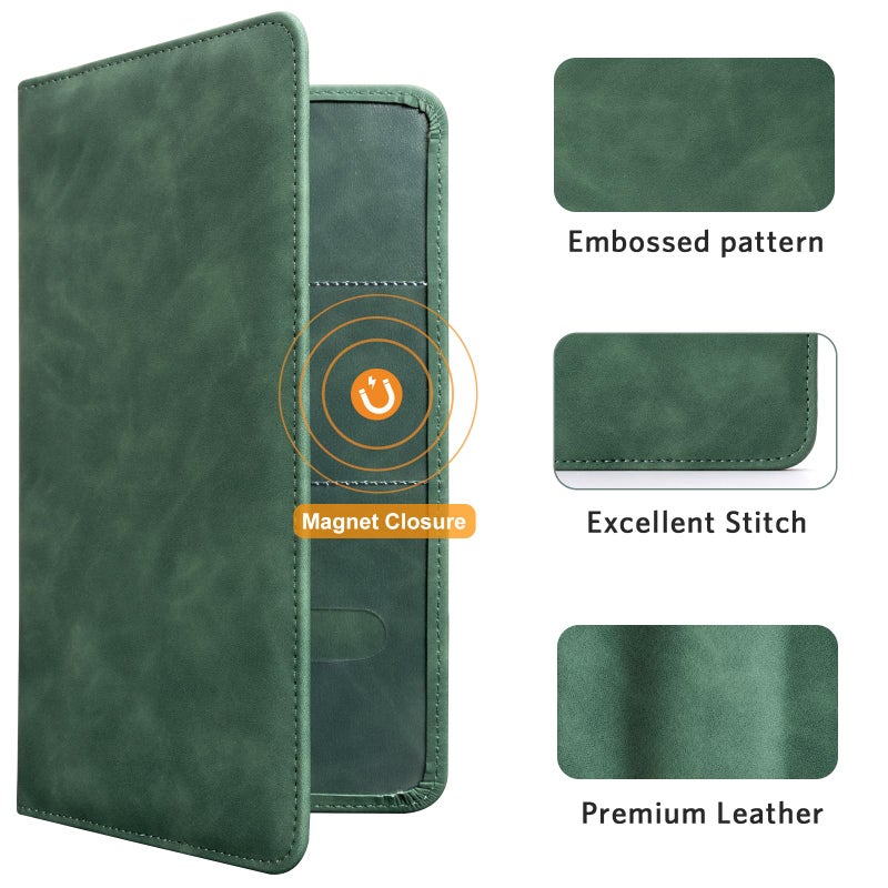 CoBak Car Registration and Insurance Holder - Vehicle Glove Box Car Organizer,Auto Truck Comparment Accessories Case with Magnetic Closure for Essential Document,Driver License,Cards - Image 4