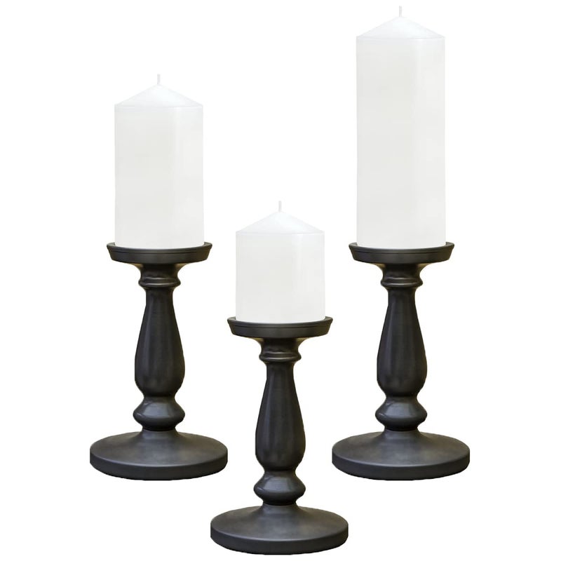 HOSVOT Pillar Candles 3 X 4  6  And 8 Inches  Large Handmade Candles Set Of 3  White Decorative Candles For Wedding  Home Decoration  Dinner  Church - Image 4