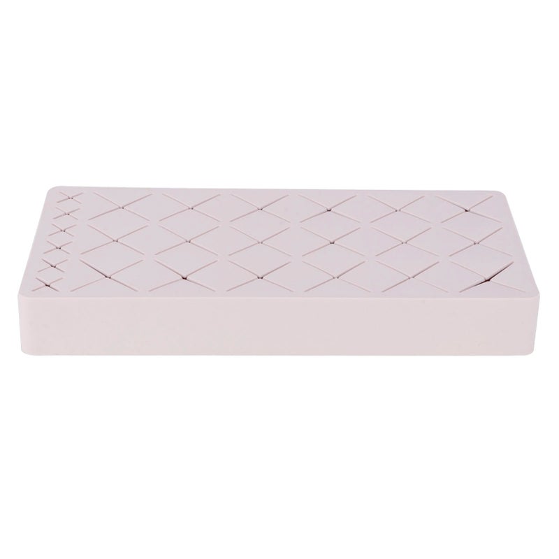 24 Slots Silicone Lipstick Organizer Makeup Cosmetics Holder Storage Box Display StandPink - Image 1