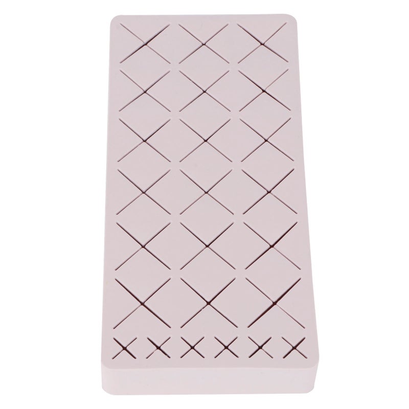 24 Slots Silicone Lipstick Organizer Makeup Cosmetics Holder Storage Box Display StandPink - Image 4