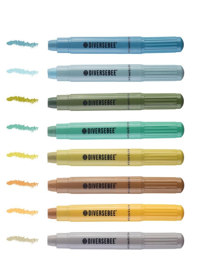DIVERSEBEE Bible Highlighters and Pens No Bleed, 8 Pack Assorted Colors Gel Highlighters Set, Cute Bible Markers, Bible Study Journaling School Supplies, Accessories (Oasis) - Image 2