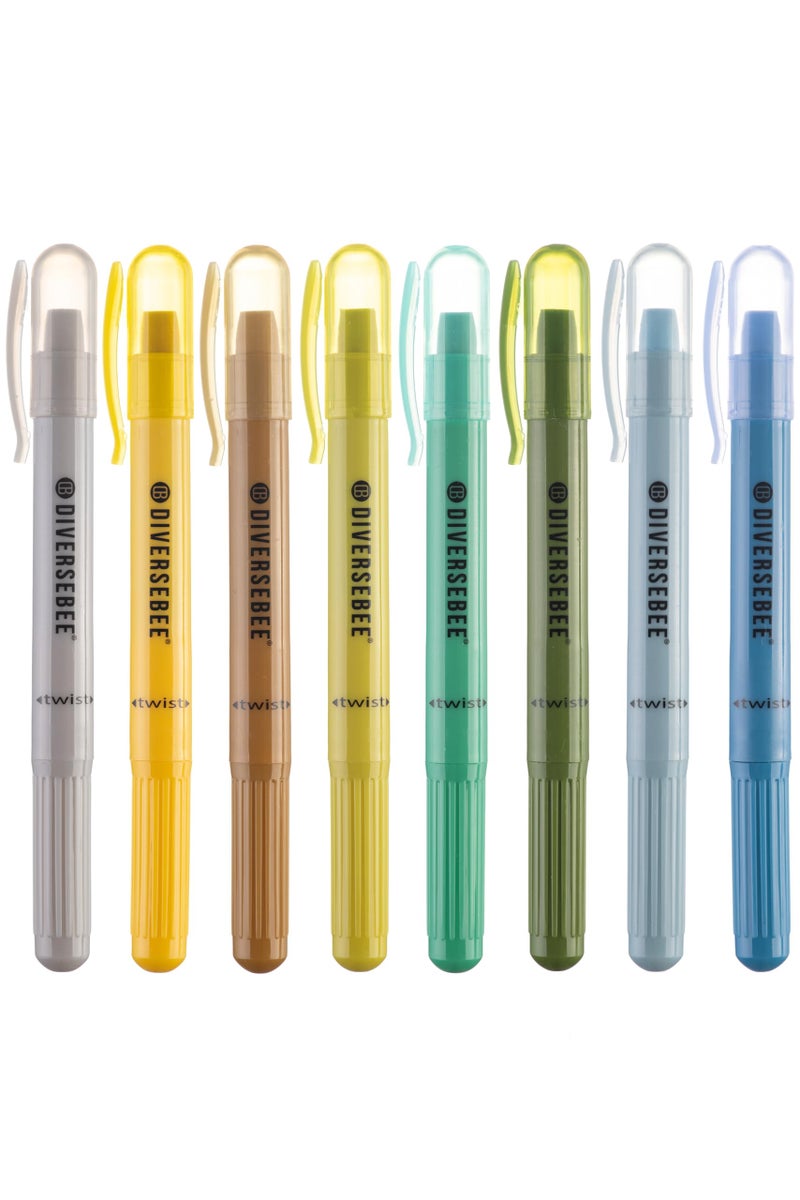DIVERSEBEE Bible Highlighters and Pens No Bleed, 8 Pack Assorted Colors Gel Highlighters Set, Cute Bible Markers, Bible Study Journaling School Supplies, Accessories (Oasis) - Image 1