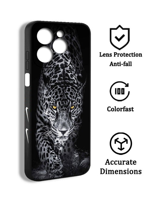 Phone Protective Case Cover For Tecno Spark Go 2024 Big Cat cheetah Leopard Cool handsome FTL11 Print