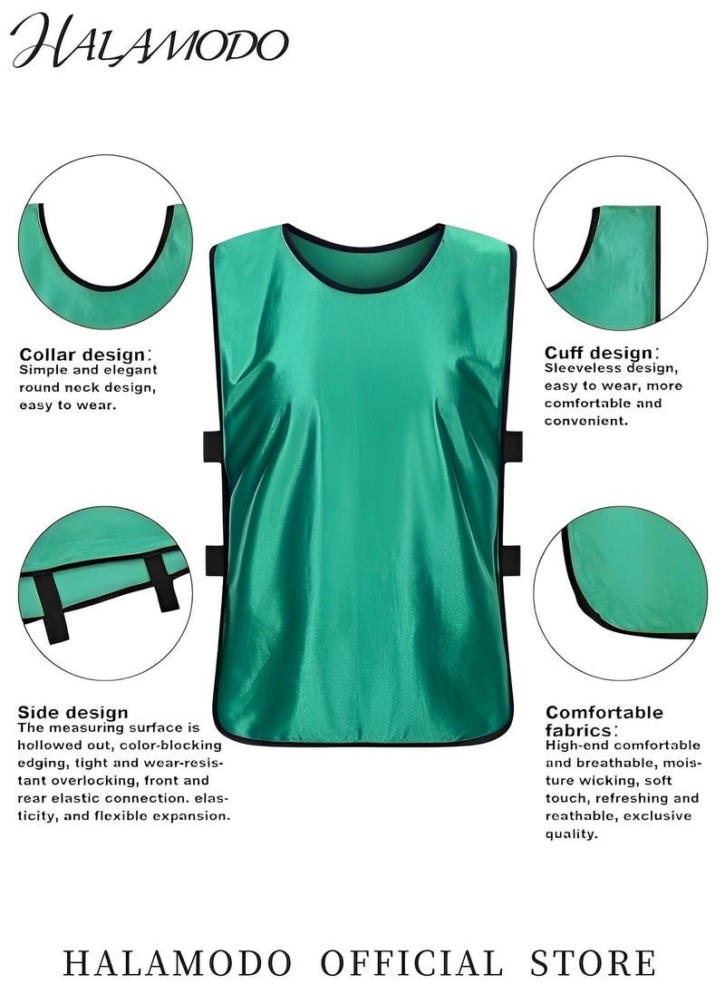 Generic Adult's Soccer Scrimmage Vests Outdoor Sport Pinnies Soccer Jersey Training Vests Football Daily Practice Vests Breathable Loose Vest for Team & Athlete & Youth  - Image 3