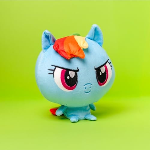TeeTurtle Cloudheads Rainbow Dash Plush 5Inch Official My Little Pony Stuffed Animal with Embroidered Details Soft Cuddly Plush Toys for Kids Teens and Adults - Image 5